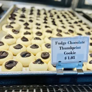 Fudge chocolate thumbprint!