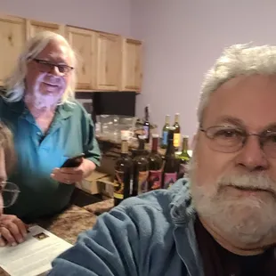 Owner, Chuck Hoffman entertains, explains and educates on fine and unique German wines
