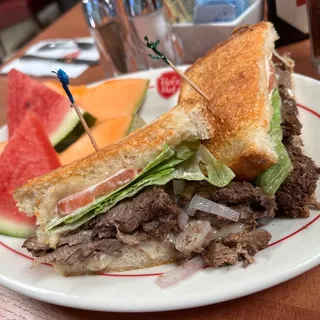 Pot Roast Parmesan Melt Sandwich