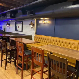 New booth seating!