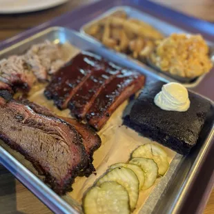 3 meats, 2 sides + ube cornbread