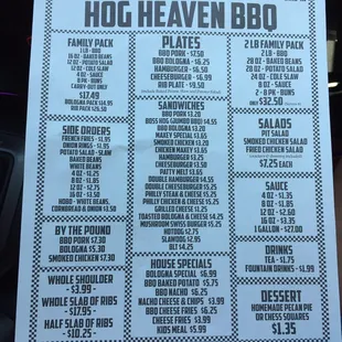 Nice little menu