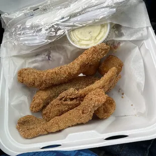 Fried catfish plate with 2 sides