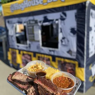 Picking up my platter!