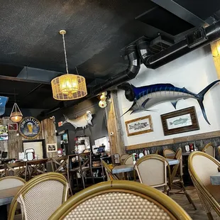 the interior of a restaurant