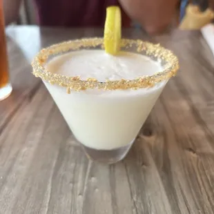 Key lime pie martini