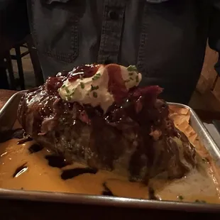 Loaded baked potatoes