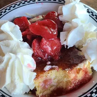 Strawberry shortcake and cobbler