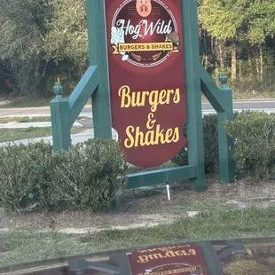 Sign outside