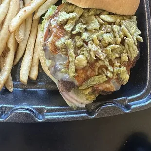 Spicy jalapeño burger