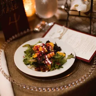 A Moveable Feast salad is the perfect start to your meal.