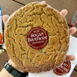 Huge peanut butter cookie the size of my hand! It was soft &amp; fresh so makes sure to get it!