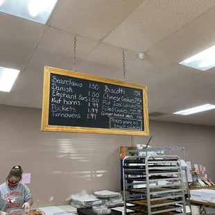 a woman working in a bakery