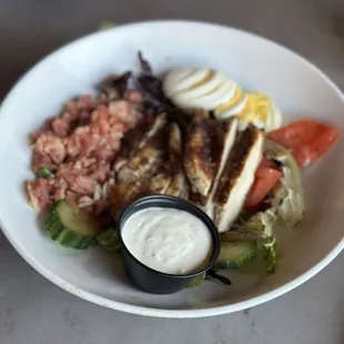 Cobb salad with chicken