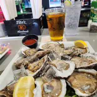 oysters and mussels, mussels, oysters, food, shellfish