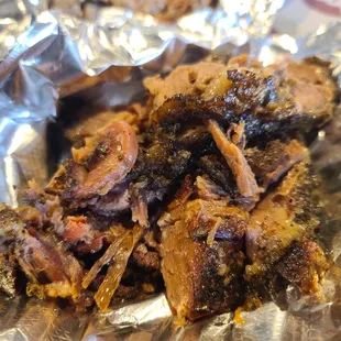 a close up view of the meat