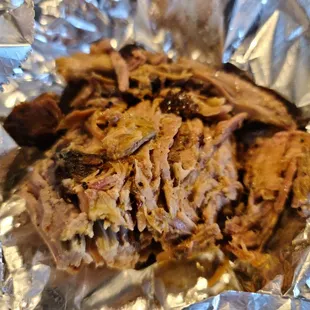 a close up view of the meat