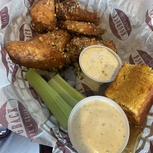 Garlic parm wings