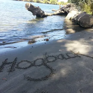 One of the small intimate beach area. Pull your jetski right on up!