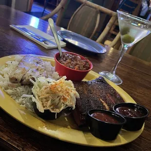 Combo plate of ribs and mahi-Ribs and Mahi Platter