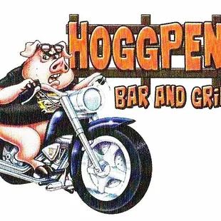 a pig riding a motorcycle