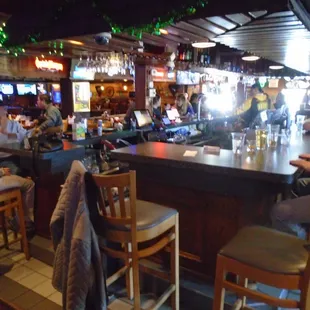 Looking towards the front door from the back corner.