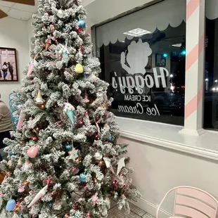 a decorated christmas tree