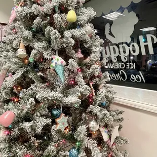 a decorated christmas tree