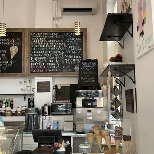 the interior of a restaurant