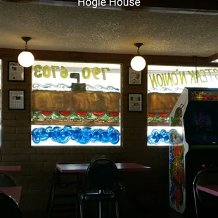 the interior of a restaurant