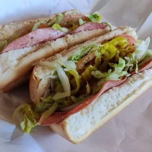 (left) Italian Hogie (right) Carmichael