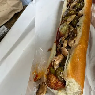 The meatball hoagie