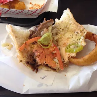 Cheese steak sandwich