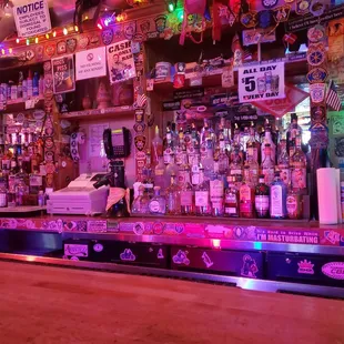 the bar