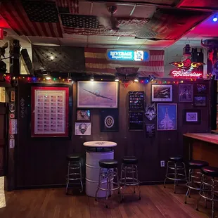 the bar