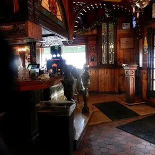 the inside of a restaurant