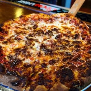 10&apos;&apos; Small 4 Cut Pizza (bacon)