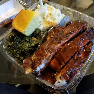 Chicken and Rib Platter