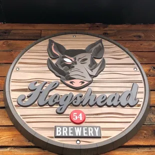 a close up of the sign