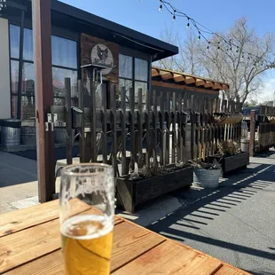 Went with the light and delicious Mexican lager.   Hubby enjoyed the Hog Wild IPA from cask