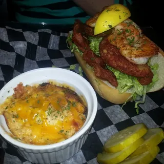 Blackened Shrimp & Bacon Po Boy