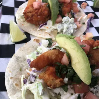 Buffalo Shrimp Tacos