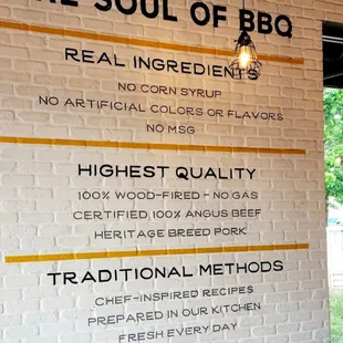Sign in restaurant tells all about ingredients and cooking methods. Notice sauces (on every table) you need to try- Spicy Red &amp; Regular
