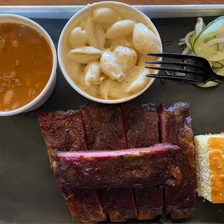 Dry Rubbed Ribs with 2 Sides