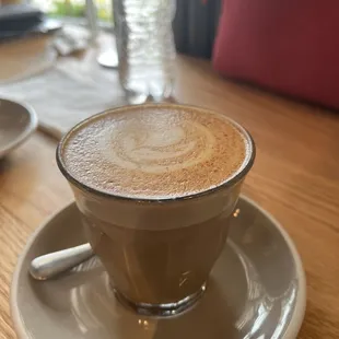 Latte with &quot;Dingo&quot; house-made syrup (honey, cinnamon, vanilla) 10/10 recommend