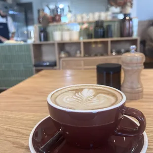 Cappuccino and the upstairs kitchen