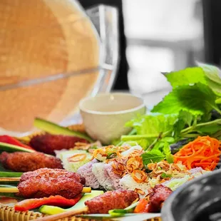 Lemongrass Pork Sausage Skewers