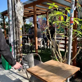 Outdoor seating