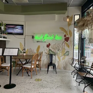 the interior of the restaurant