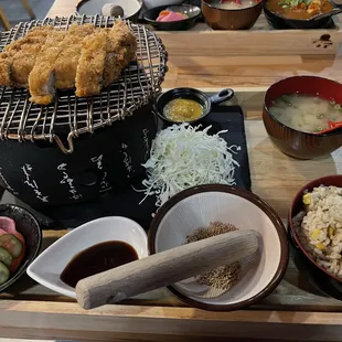Berkshire pork dinner with fried rice